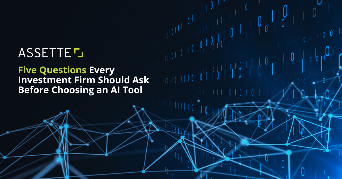 AI in Investment Management: Ask These Five Questions